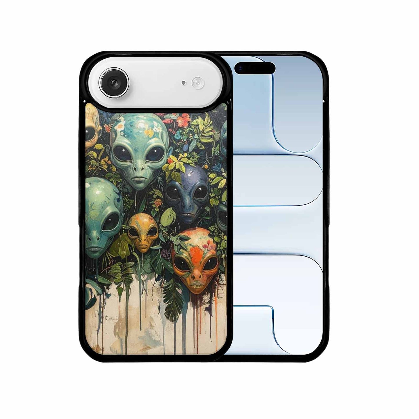 iPhone 17 Air Case — Aliens Pattern Hundreds Of Sma Alien, Custom Phone Case