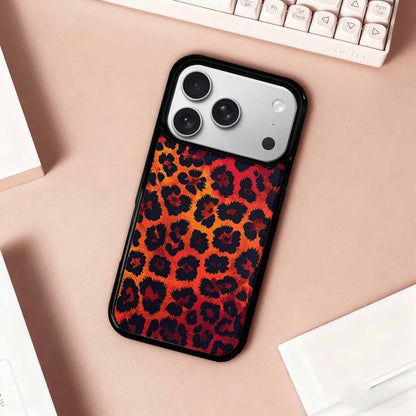 iPhone 17 Pro Case — Leopard Print Dark Seamless Pattern Animal, Custom Printed Phone Case