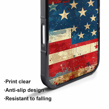 iPhone 17 Pro Max Case — Small American Flag Stars Galaxy Space, Customized Protective Case
