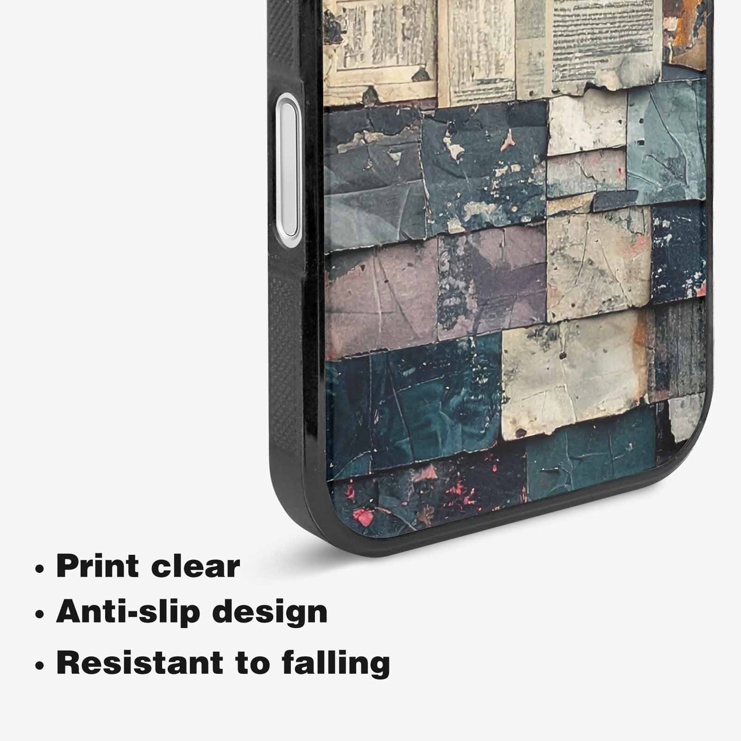 iPhone 16 Case — Distressed Grunge Texture Pattern Hundreds Of, Custom Printed Phone Case