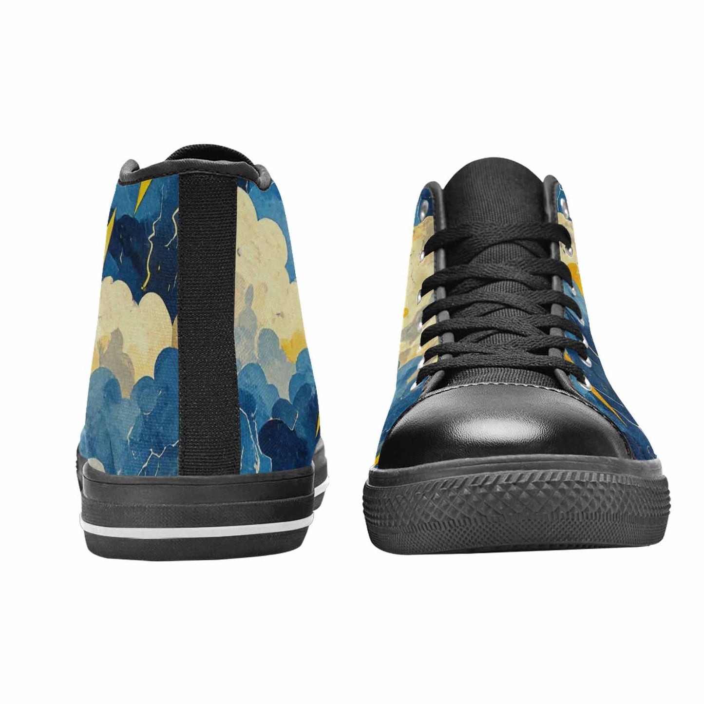 MEN'S Lightning Bolt High Top Canvas Grunge Shoes