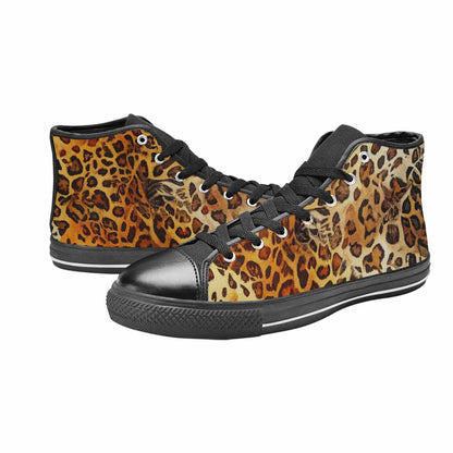 MEN'S Animal Print High Top Canvas Grunge Custom Sneakers