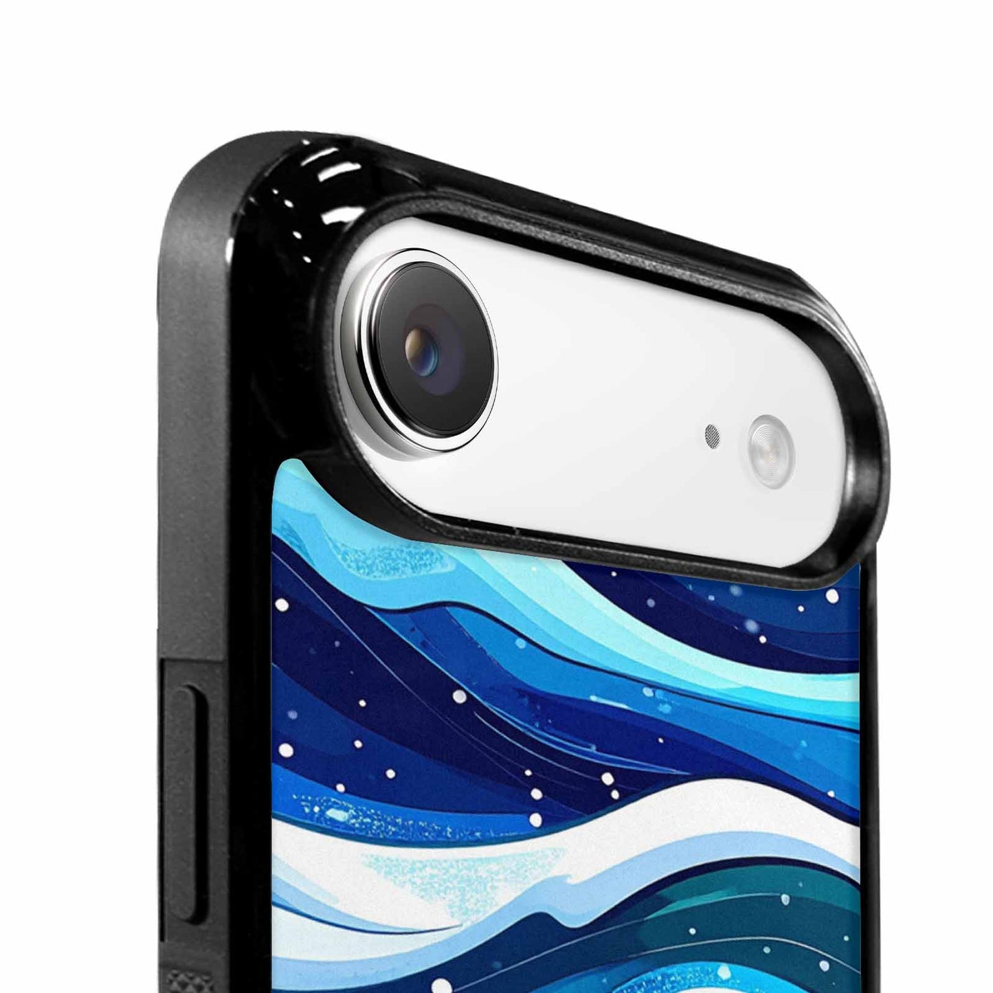 iPhone 17 Air Case — Glossy Winter Wave Seamless Cartoon Cute, Custom Print Case Cover