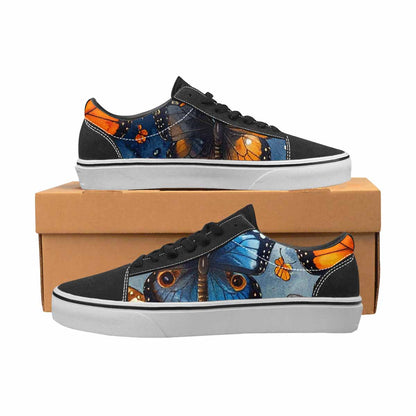 WOMEN'S Butterfly Wing Canvas Lace-Up Vibrant Chaos Sneakers