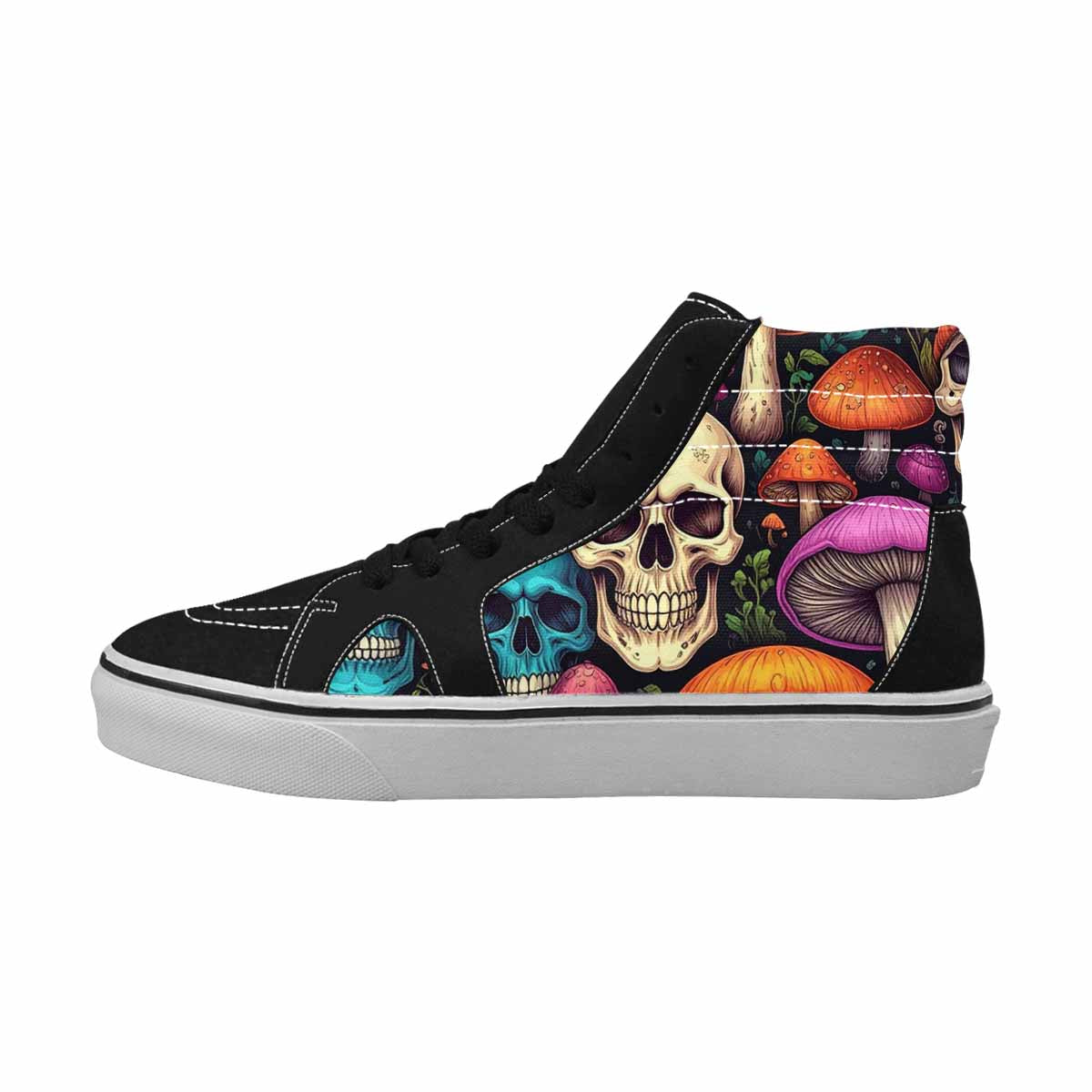 MEN'S Mushroom Hundred Skull Art Background 8 Ferion