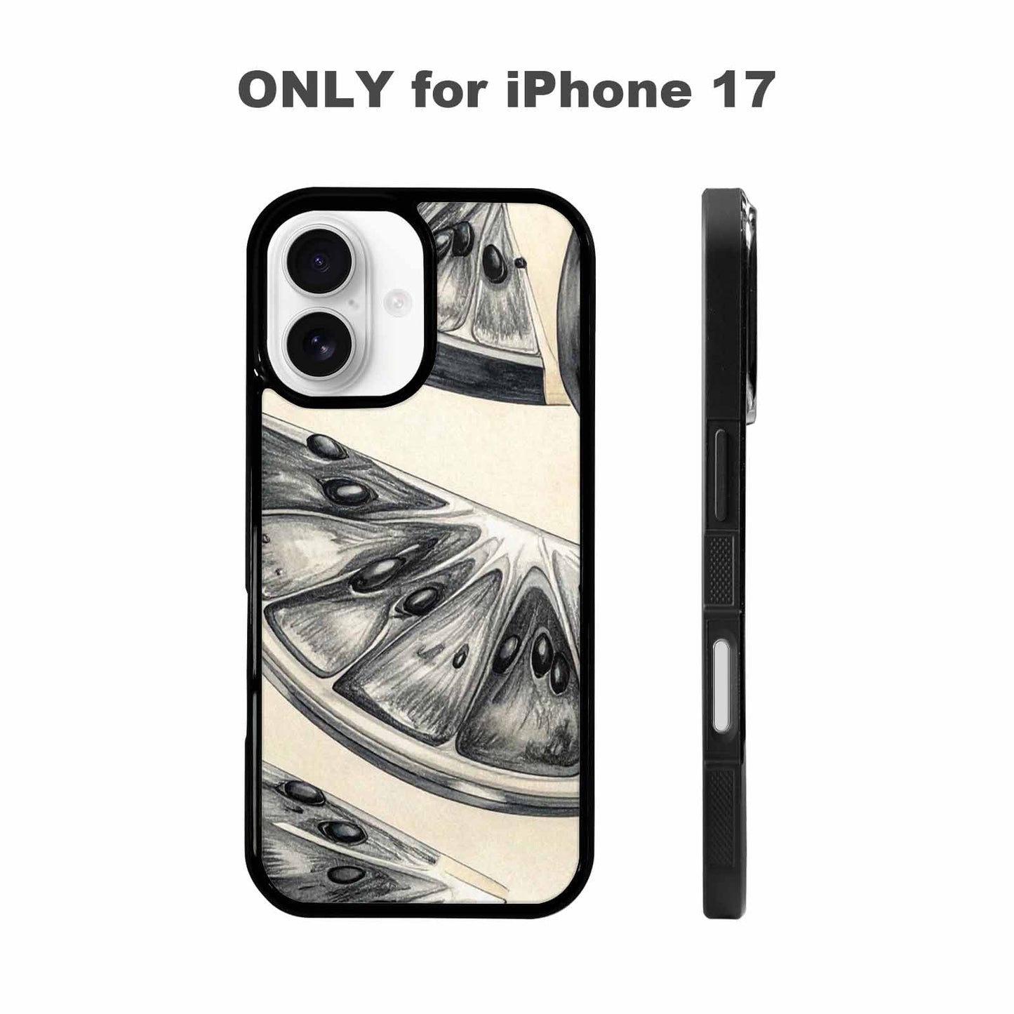 iPhone 17 Case — Chrome Gothic Watermelon Gothic Skulls, Personalized Phone Case