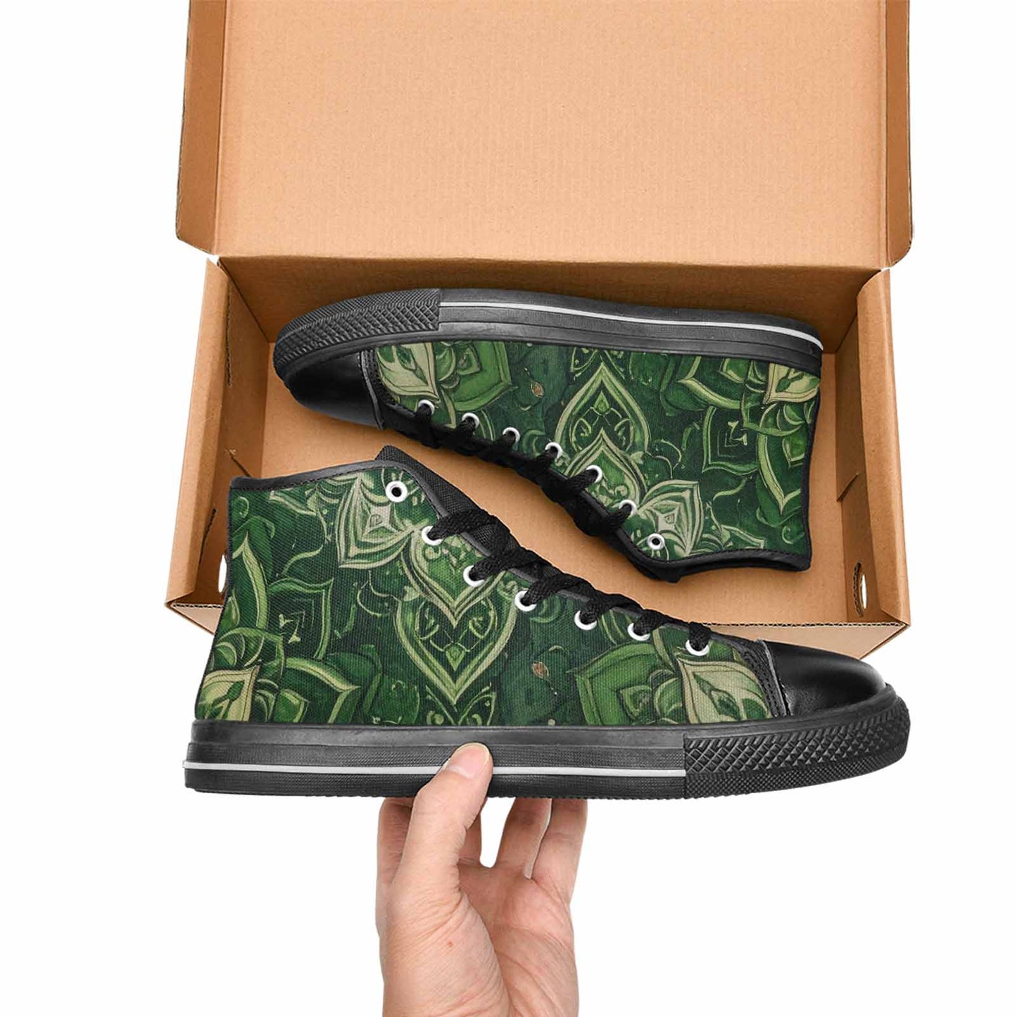 WOMEN'S Mandala High Top Canvas Vivid Shoes