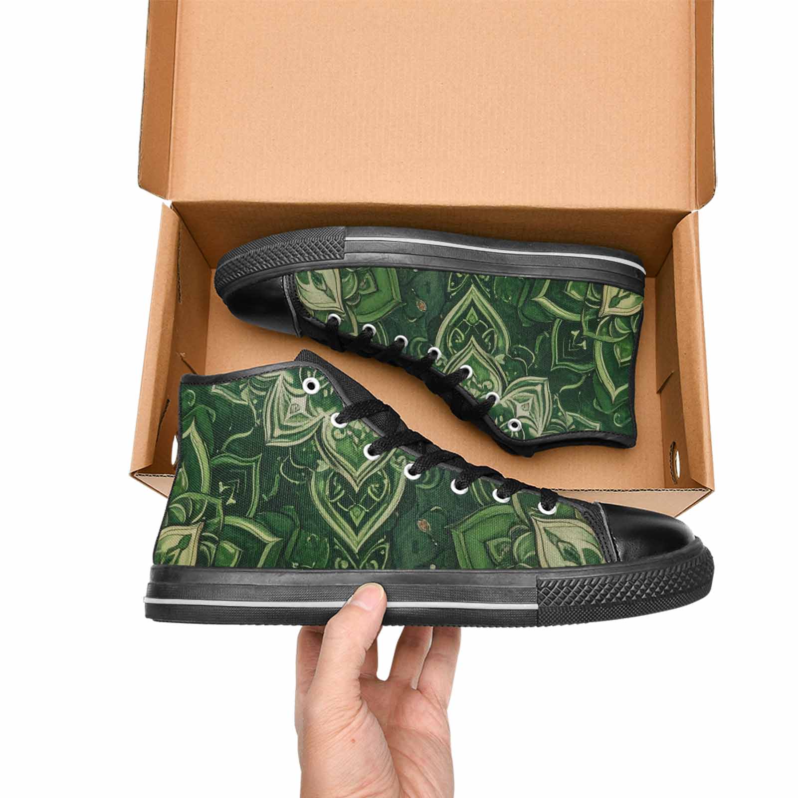 WOMEN'S Mandala High Top Canvas Vivid Shoes