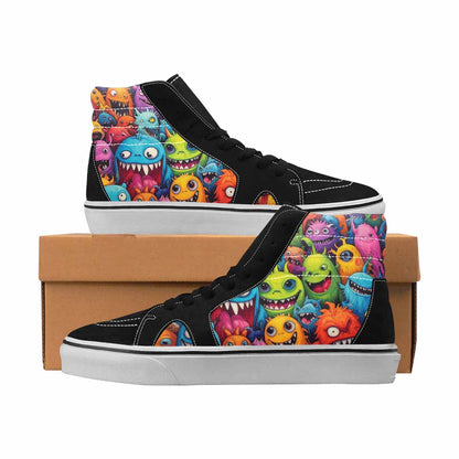 MEN'S Monsters High Top Canvas Bold Print Dreamcore Customized Sneakers