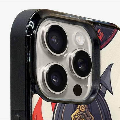 iPhone 15 Pro Max Case — Firefighter Pattern Flames Axes Helmets Seamless, Custom Art Phone Cover