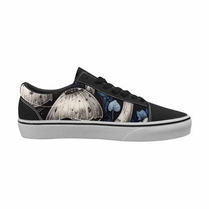 WOMEN'S Mushrooms (general) Lace-Up Canvas Melting Art Sneakers