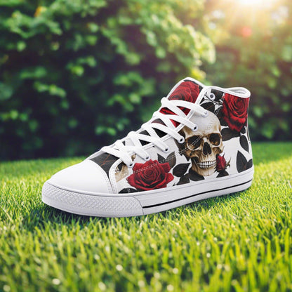 Cherry Blossom Amber Gold Wearable Bold Art - Freaky Shoes | Custom Art Sneakers