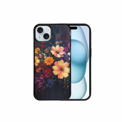 iPhone 15 Plus Case — Shadowy Glitch Floral Pattern Hundreds Of, Original Design Phone Case