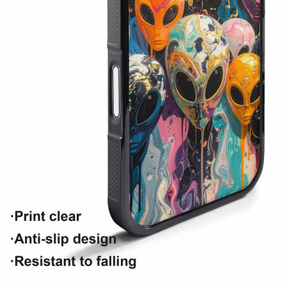 iPhone 17 Pro Case — Aliens Marblealiens Pattern Dng Alien Scifi, Custom Printed Phone Case