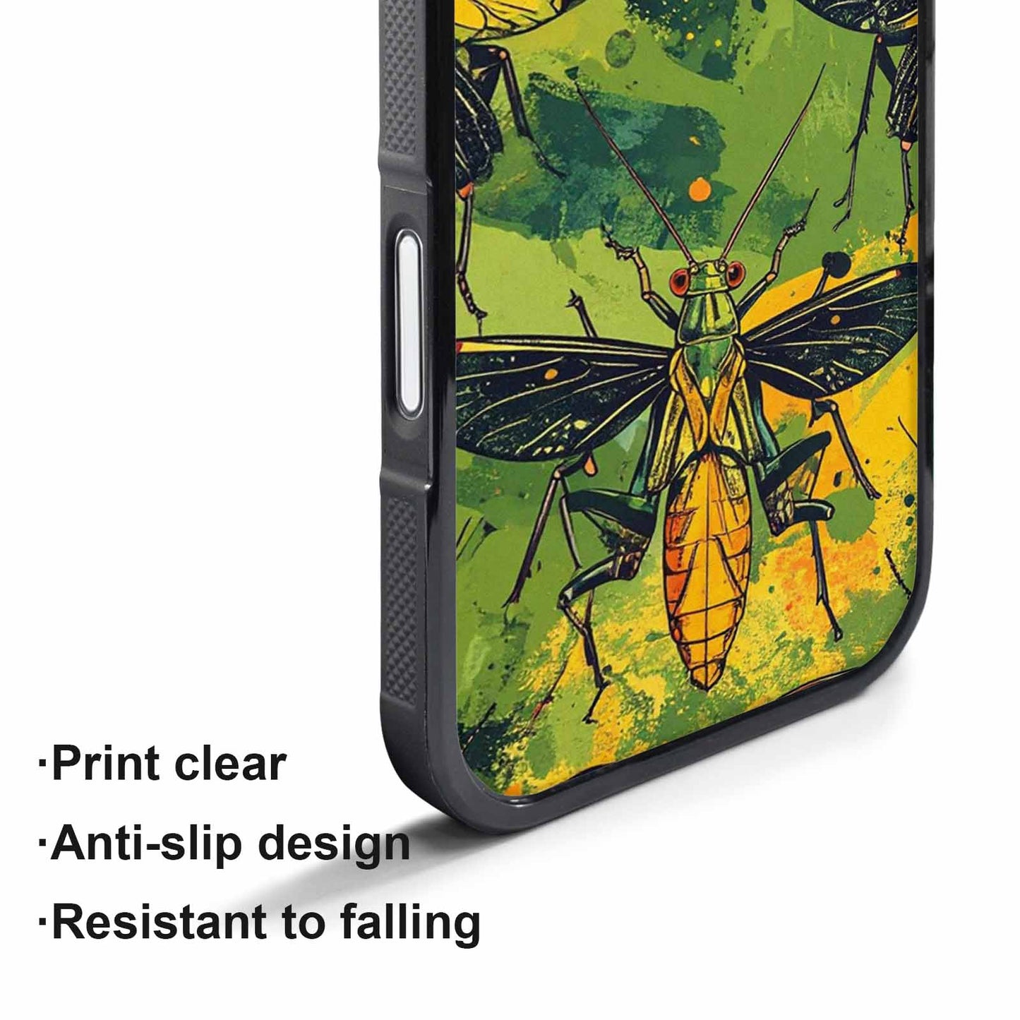 iPhone 17 Pro Case — Hand Drawn Entomology Praying Original Art, Customized Protective Case