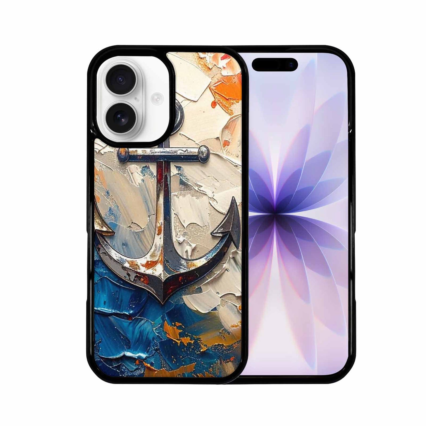 iPhone 17 Case — Chrome Bling Anchor Original Art, Customized Protective Case