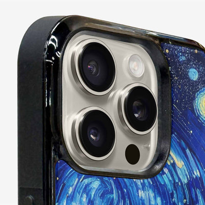 iPhone 16 Pro Case — Starry Night Van Gogh Paint Art, Personalized Phone Case