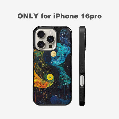 iPhone 16 Pro Case — Yin Yang Yin And Yang Symbol, Customized Protective Case