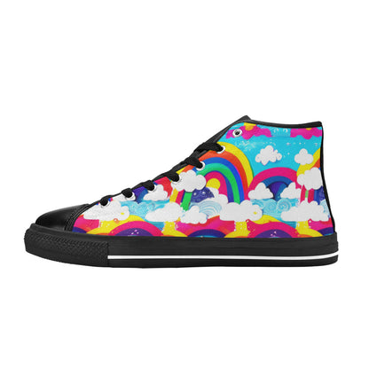 MEN'S Clouds Unicorns Art Men’S High Top Canvas Grunge Custom Sneakers