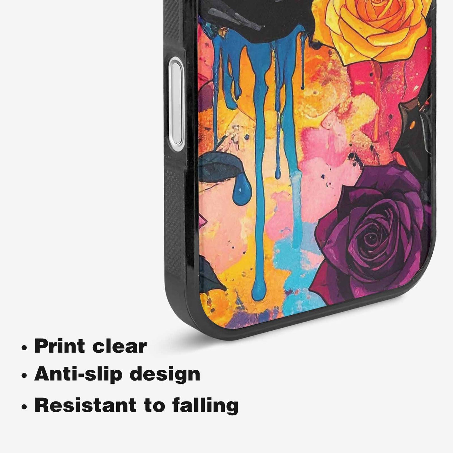 iPhone 16 Plus Case — Gothic Rose Gothic Roses Pattern Hundreds, Custom Designed Case Cover