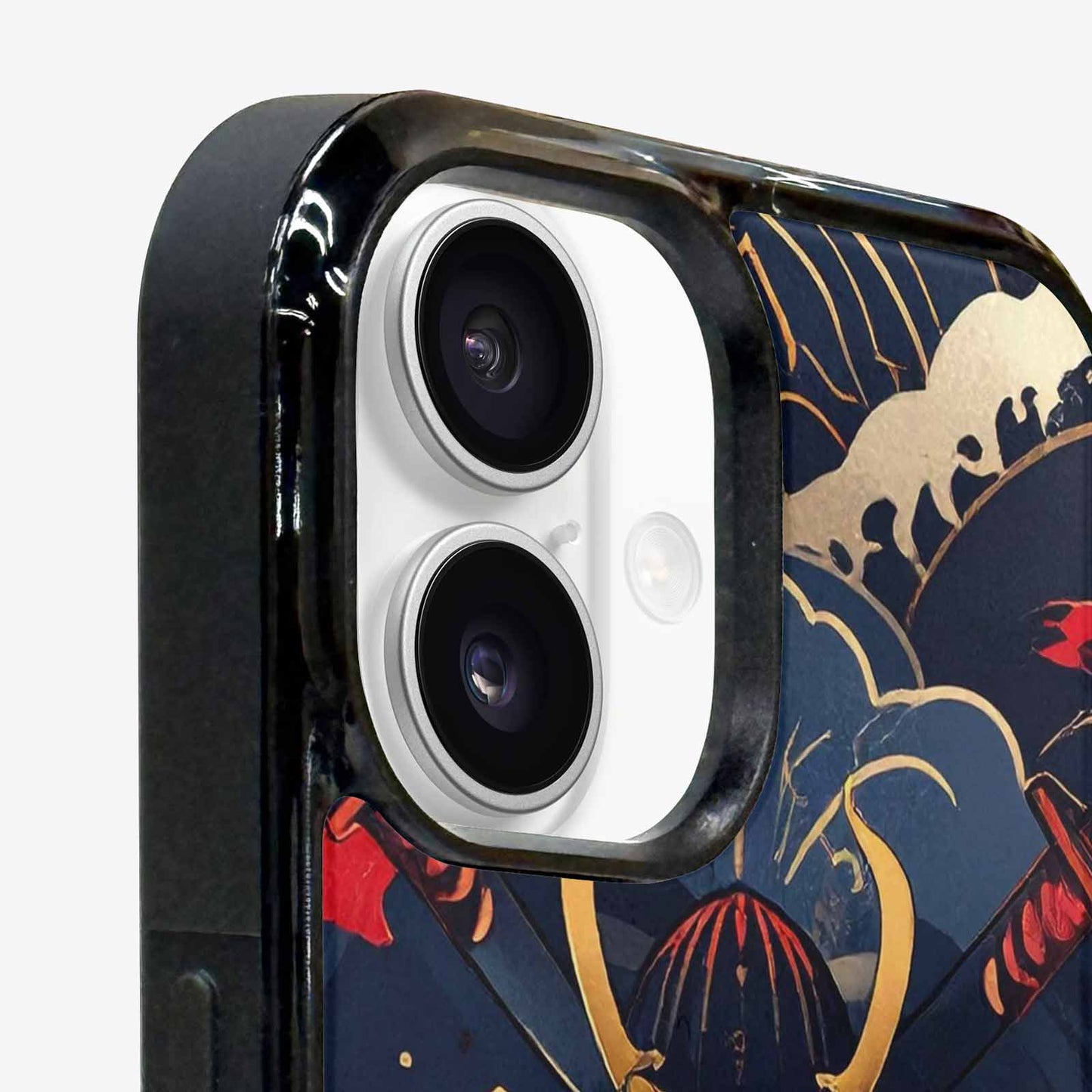 iPhone 16 Case — Samurai Art Repeat Pattern, Unique Phone Case Design