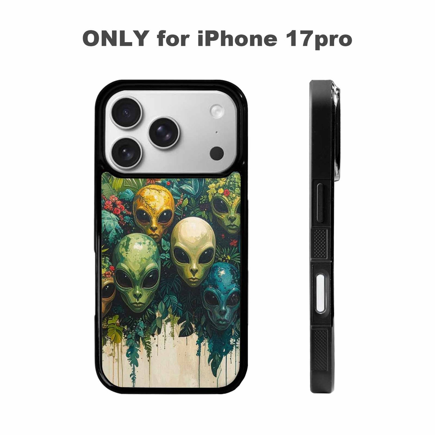 iPhone 17 Pro Case — Aliens Pattern Hundreds Of Sma Alien, Personalized Phone Case