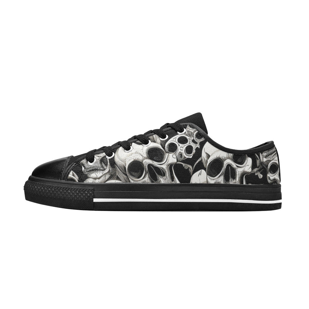 MEN'S Skulls Mania Canvas Aesthetic Custom Sneakers