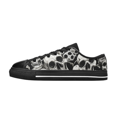 MEN'S Skulls Mania Canvas Aesthetic Custom Sneakers
