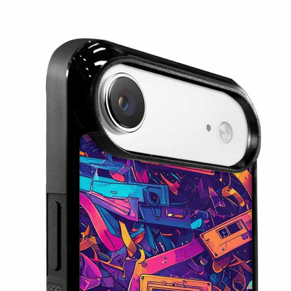 iPhone 17 Air Case — Retro Cassette Tape Pattern Hundreds Retro, Customized Protective Case