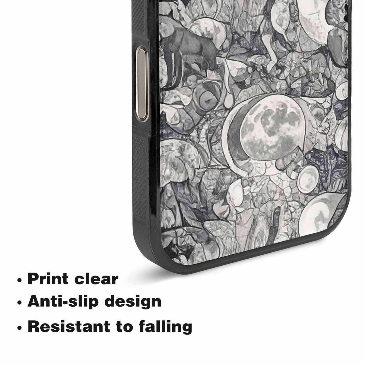 iPhone 16 Pro Max Case — Wolves Everywhere Collage Overlap Small Wolf, Custom Printed Phone Case