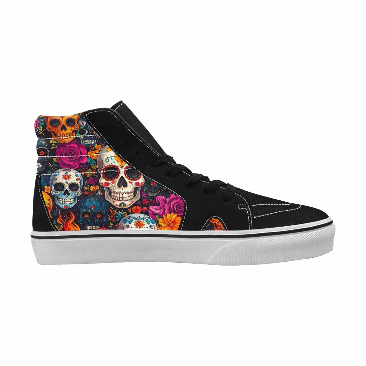 MEN'S Skull High Top Canvas Dreamcore Custom Sneakers