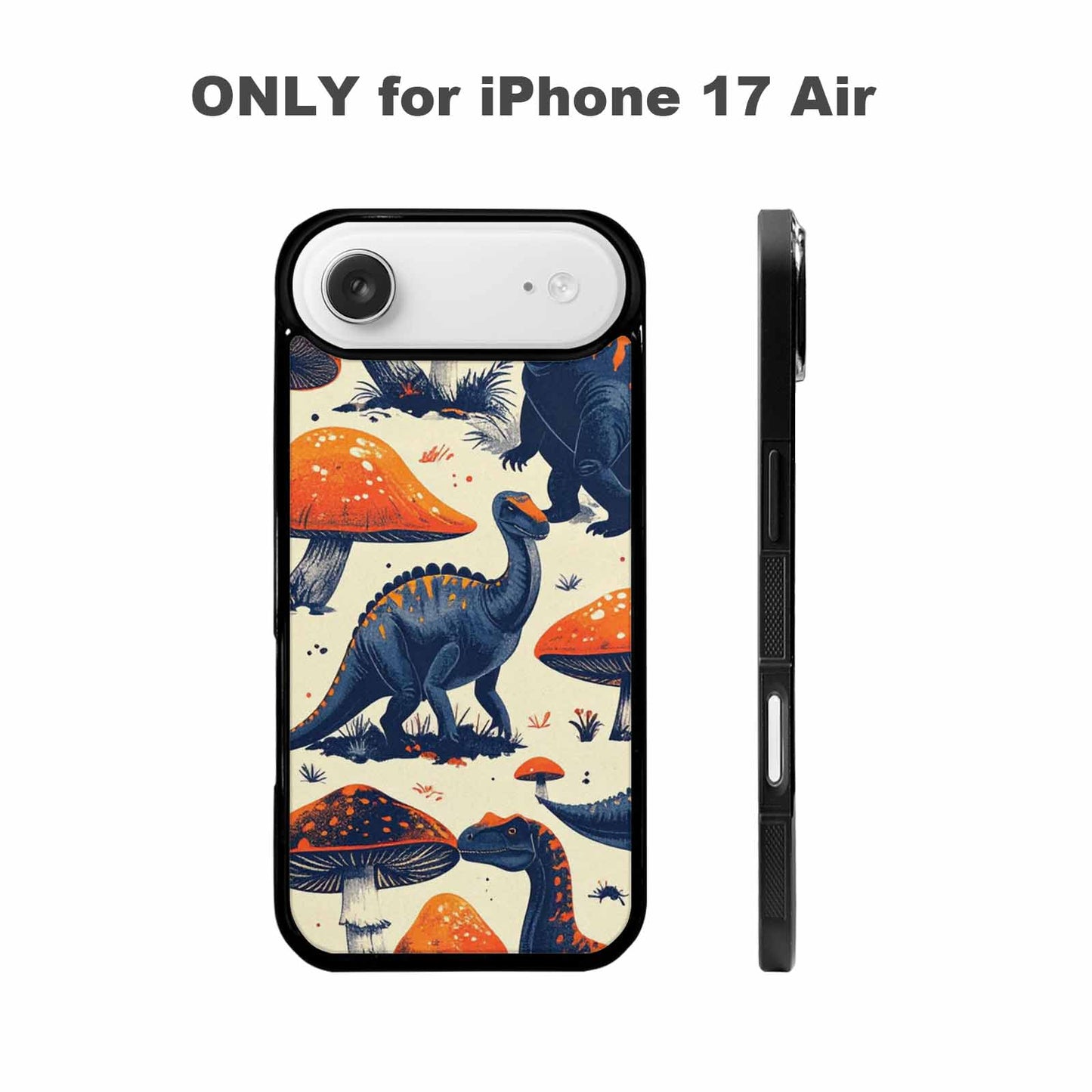 iPhone 17 Air Case — Vintage Dinosaurs Mushroom Retro Vintage, Custom Designed Case Cover