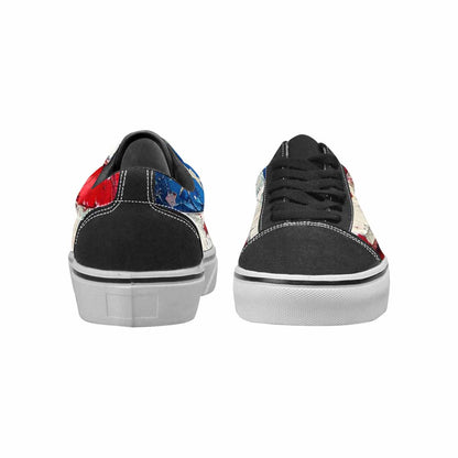 WOMEN'S Patriotic Stars Stripes Lace-Up Canvas Dreamlike Custom Shoes