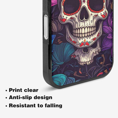 iPhone 16 Plus Case — Lotus Skulls, Original Design Phone Case