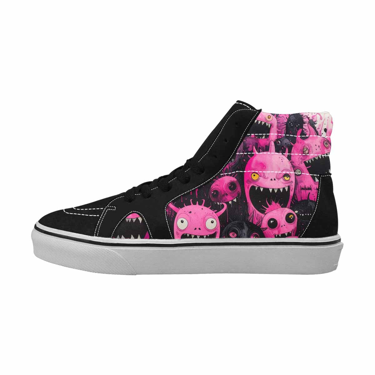 MEN'S Monsters (general) High Top Canvas Kaleidoscope Custom Sneakers