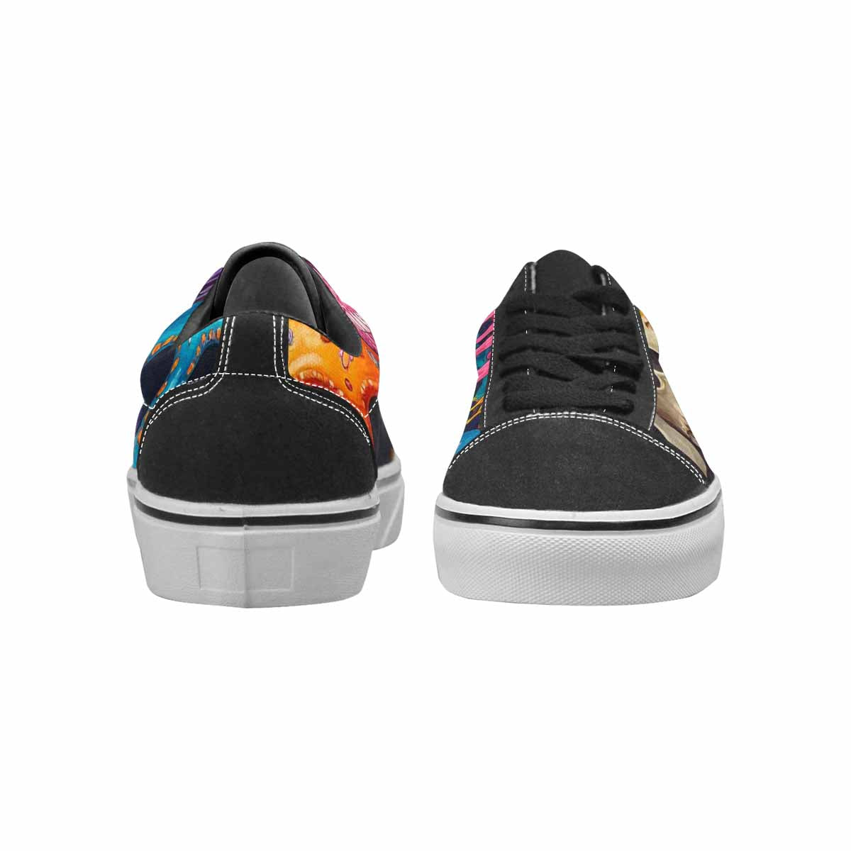 WOMEN'S Sugar Skulls Melting Sugar Lace-Up Canvas Dark Academia Sneakers