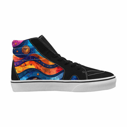 WOMEN'S Steampunk Galaxy High Top Canvas Aesthetic Sneakers