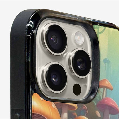 iPhone 16 Pro Max Case — Overlapping Endlessly No Empty Space Mushrooms, Original Design Phone Case