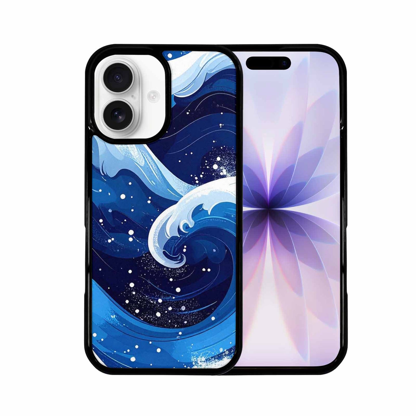 iPhone 17 Case — Glossy Winter Wave Cartoon Cute, Custom Print Case Cover