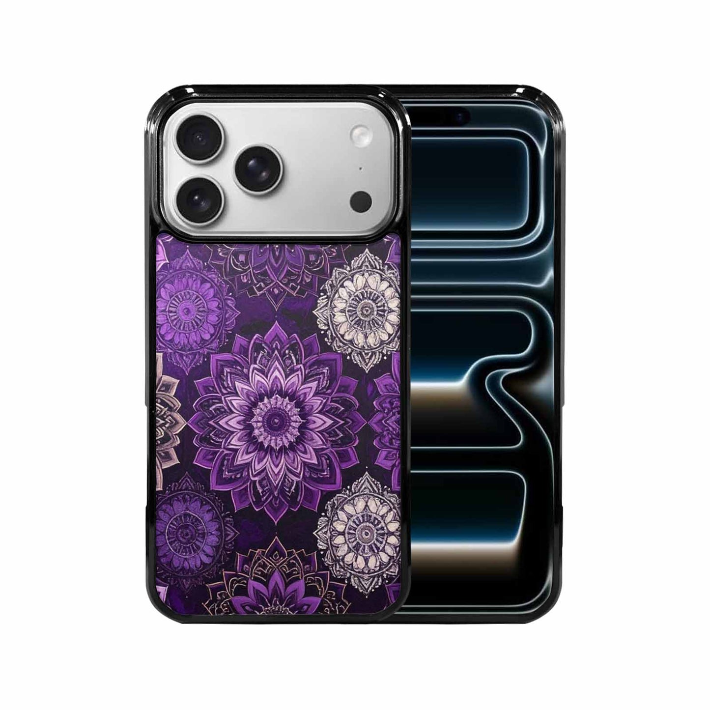 iPhone 17 Pro Max Case — Small Mandala Pattern, Randomly Floral, Unique Phone Case Design