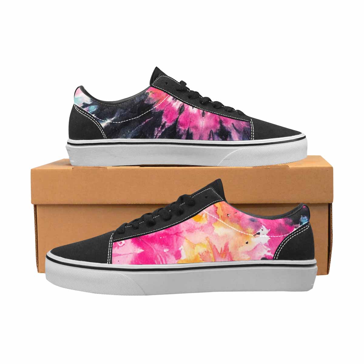 WOMEN'S Tie Lace-Up Canvas Surreal Custom Shoes