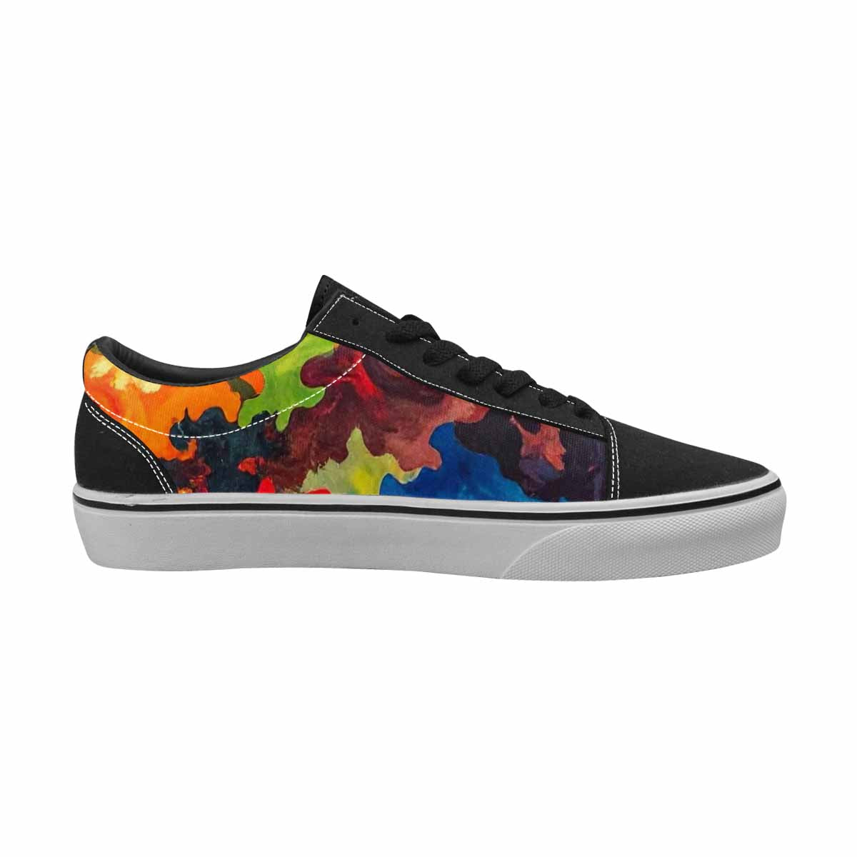WOMEN'S Camo Patches Lace-Up Canvas Aesthetic Custom Shoes