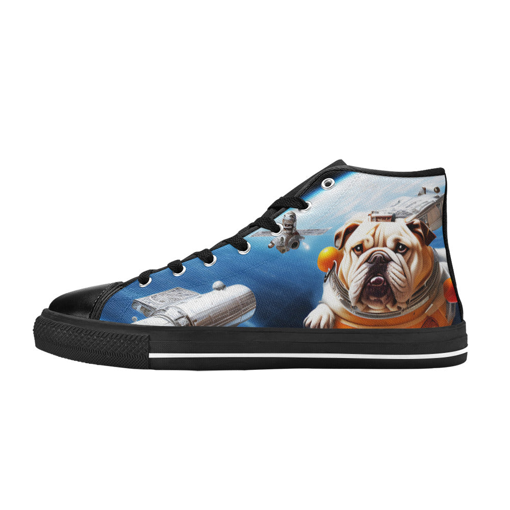 MEN'S Space Dog Men’S High Top Canvas Dark Academia Sneakers