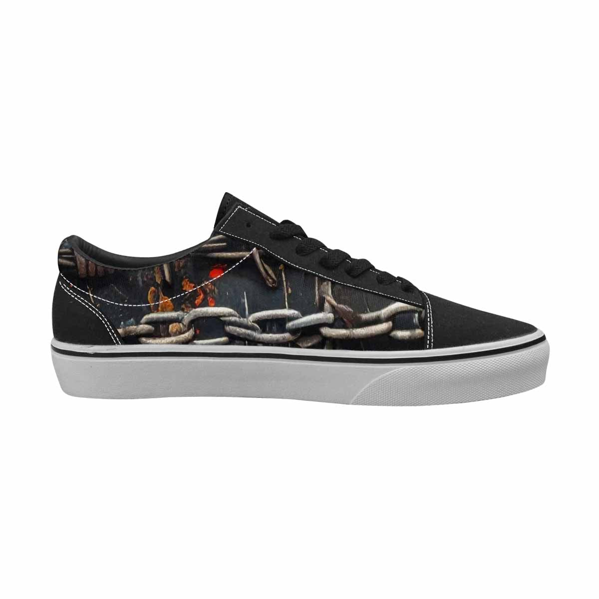 MEN'S Barbed Wire Chain Canvas Lace-Up Vibrant Chaos Shoes