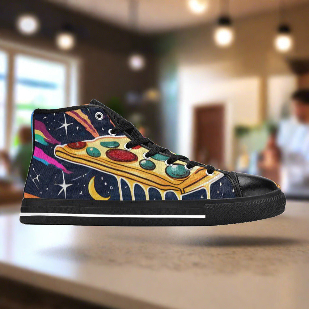Monarch Crimson Black Unique WOMEN Bold Art - Freaky Shoes | Custom Art Sneakers