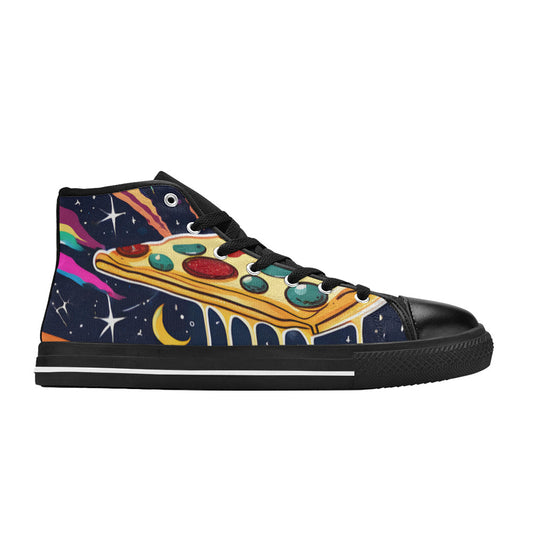 WOMEN'S Pizza Space 4 High Top Canvas Aesthetic Sneakers
