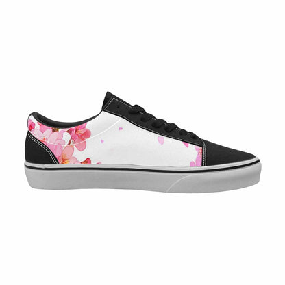 WOMEN'S Cherry Blossom Branch Lace-Up Canvas Grunge Shoes