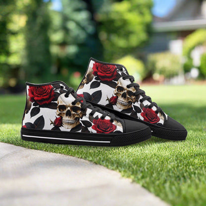 Cherry Blossom Amber Gold Wearable Bold Art - Freaky Shoes | Custom Art Sneakers