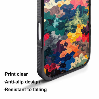 iPhone 17 Air Case — Camo Patches Full Color Vibrant Camo, Custom Art Phone Cover