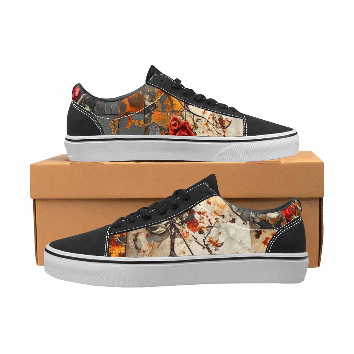 WOMEN'S Barbed Wire Chain Canvas Lace-Up Aesthetic Sneakers